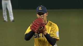 【プロ野球パ】高橋光成がプロ初登板！ 注目の初回を無失点で切り抜ける  2015/08/02 L-H