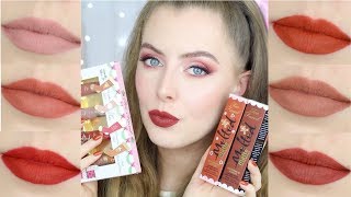 Too Faced Holiday 2018 Lip Set & Gingerbread Melted Matte | Review & Lip Swatches | Beauty District