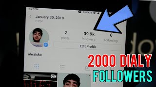 Get 2000 instagram followers daily with this method | FREE
