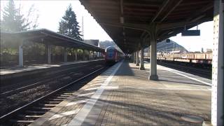 Züge im Bahnhof Andernach