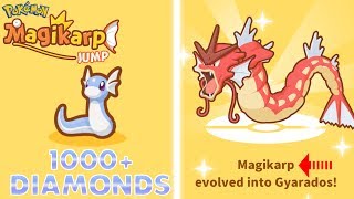 Magikarp Jump - 1000+ DIAMONDS FOR RARE DRATINI, SHINY MAGIKARP, & LEGENDARY RED GYARADOS!