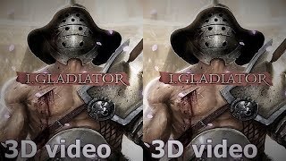 3D VR video I Gladiator google cardboard 3D SBS VR box