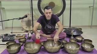 Singing Bowls Meditation - Valery Lebed (Медитация с поющими тибетскими чашами)