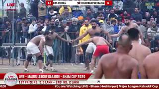 SEMI FINAL | BBS RURKA VS BHAGWANPUR MAJHA | Bham (Hoshiarpur) Major League Kabaddi Cup 2020