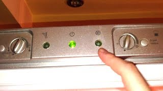 Indesit Refigerator Lights 1 and 3 flashing / blinking