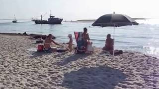 Лазурное. Переправа через пролив на о.Джарылгач