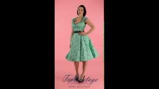 TopVintage - 50s Heidi Pinup Swing Dress in Mint