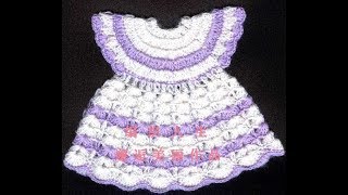 Детское Платье с Круглой Кокеткой Крючком 2019 / Baby Dress with Round Crochet Crochet / Baby-Kleid