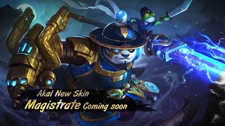 Akai Magistrate Epic Skin | Lucky box | Coming Soon | Mobile legends