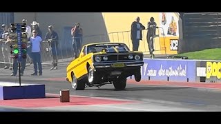 BECKS RACING V8 FORD UTE 8.85 @ 151 MPH SYDNEY DRAGWAY 9.8.2015