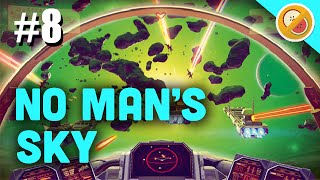 No Man's Sky Gameplay | SPACE BATTLE - PROTECT THE CARGO! Let's Play Part 8 (PS4)