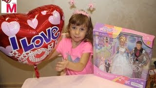 влог видео для детей обзор и распаковка набор кукол жених и невеста Барби и Кен барби кукла невеста