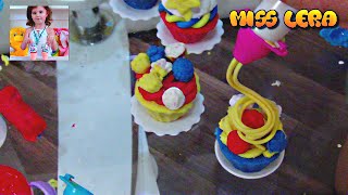 Making cupcakes from play doh / Делаем кексы из плей до капуки