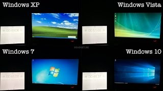 Boot Time Comparison: XP - Win10 @ Pentium 4
