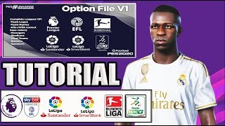EL MEJOR OPTION FILE PARA PES 2020! - TUTORIAL