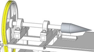 【ねじ式薪割機・コーンスプリッタ】エンジン２号機1/4【設計】[Cone Splitter],[Log Splitter],[ScrewSplitter],[Unicorn Splitter]