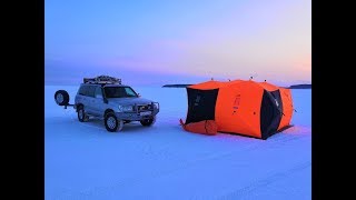 Зимняя экспедиция из Находки на мыс Лазарева в мороз -43 . Февраль 2019 г.  о.Сахалин Охотское море.