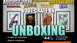 Loot Crate Dx Unboxing August 2016 Unboxing And Review Loot Crate Dx August 2016