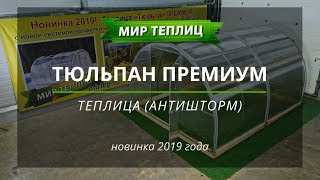 Теплица Тюльпан Премиум с системой Антишторм 2019
