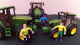 BRUDER TRACTORs JOHN DEERE 7930 6920 5115 M