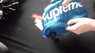 UNBOXING: Supreme backpack - Royal blue