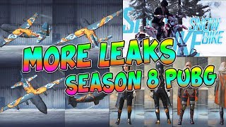 NEW TOP 3 LEAKS FOR SEASON 8 PUBG MOBILE | PLANE SKIN , NEW OUTFIT , NEW BIKE | UPDATE 13.0.5
