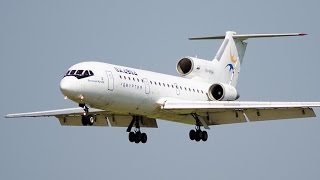 ЯК-42Д RA-42549 ИжАвиа Домодедово Посадка