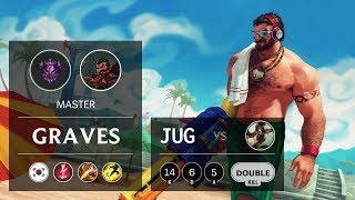 Graves Jungle vs Nidalee - KR Master Patch 9.11