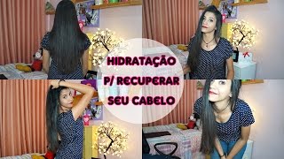 Hidratação caseira potente | Cabelo macio, brilhoso e mais liso ♥