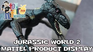 Jurassic World Mattel Figure Reveals Product Display at New York Toy Fair 2018