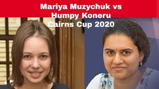 How To Attack With Rooks In The Middle Game | Muzychuk vs  Koneru: Cairns Cup 2020