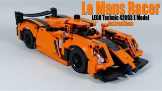 Instructions for Le Mans Racer - LEGO Technic 42093 E Model
