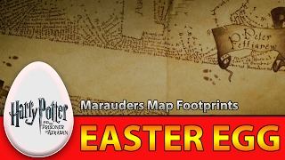 Harry Potter and the Prisoner of Azkaban || Marauders Map Footprints Easter Egg || Eggabase.com