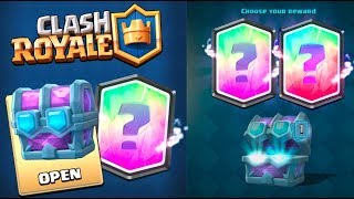 TWO LEGENDARY FROM CHEST OPENING :: Clash Royale :: DRAFT CHEST LEGENDARY OPENING!