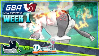 Pokemon ORAS Live Wifi Battle | GBA D-League Week 1 Vs Miami Dolfinneons | "Steelin' the Show!"