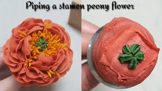 [Eng sub]수술작약의 수술을 이쁘게 잘 만들어 보아요 | How to pipe a stamen peony flower