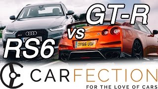 DRAG RACE: Audi RS6 v Nissan GT-R - Carfection