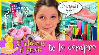Si ADIVINAS el PRECIO te lo COMPRO CHALLENGE ? ¿ME COMPRAN TODO ? ? ¿MATERIAL ESCOLAR o IPHONE?