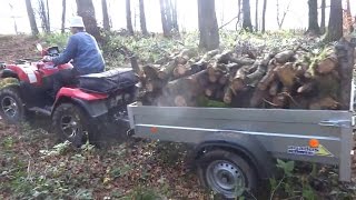 Suzuki KingQuad 750 pulling hard