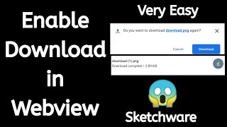 Sketchware - How to enable own download in Sketchware