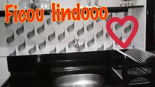 Decorando minha cozinha com papel contact estampado.?
