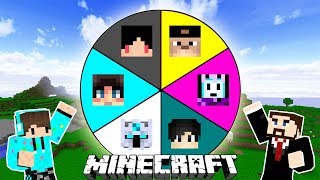 Tantangan Kocak Main RODA KEBERUNTUNGAN Versi YOUTUBER MINECRAFT