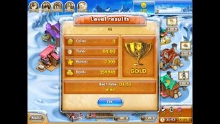 Farm Frenzy 3 only GOLD (level 45) playthrough Веселая ферма 3 (уровень 45) Золото