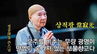 [상적광常寂光] 우주를 비추는 무량 광명이 만법이 숨겨져 있는 보물창고이다_정공淨空 큰스님