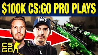 Top 10 CS:GO $100k Pro Plays