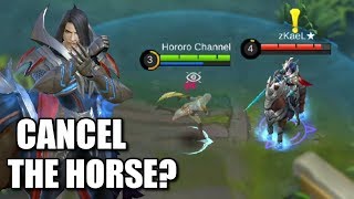 TRYING TO CANCEL LEOMORD'S HORSE