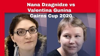 Nana Dzagnidze vs Valentina Gunina: Cairns Cup 2020