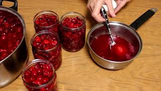 Вишня без косточек на зиму - быстрый рецепт