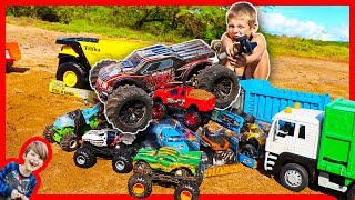 RC Monster Truck CRUSHING Toy Trucks! - Most Powerful EVER!