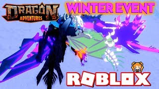 ROBLOX DRAGON ADVENTURES WINTER EVENT! Aurora Borealis Element, FROSTBITE How to FIGHT BOSS!